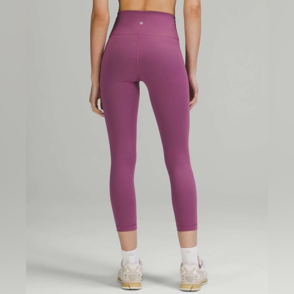 Lululemon Wunder Train High-Rise Crop 23" (Vintage Plum) - Picture 3 of 9